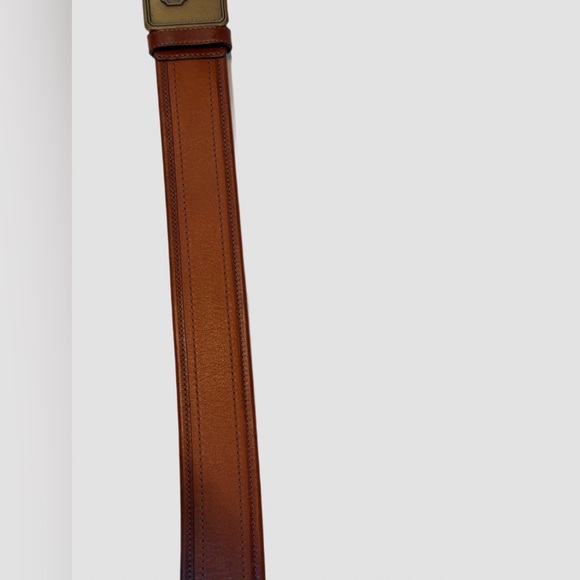 NWOT Vintage Coach Horse and Carriage brown leather buckle belt- LG - Picture 4 of 5